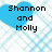 Pixelated blue hearts and black text on a light blue background with gray corner
