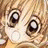 A 48x48 pixel animated contact sheet showing two frames of an anime-style character with large eyes and blonde hair on the left, paired with a black background containing white text "Anime IM" and "com" on the right.