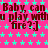 A static image with a bright pink background covered in cyan stars, displaying repeated text about playing with fire.