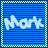 A pixelated animation of an orange basketball moving across a blue striped background with white text reading 'NORK' in each frame.