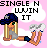 Pixel art buddy icon featuring a cartoon character with blonde hair and a blue cap, sitting on clouds against a pink background with text above the character's head.