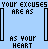 Light blue background with repeated black text and faded gray 'fake' words arranged in a pattern