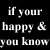 Black background with white pixelated text reading "if your happy & you know hump a cow." and "it...." next to a static pixel art cow head.