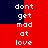 A 4-frame animated contact sheet showing a repeating text pattern on alternating red and dark blue backgrounds with white pixelated text.