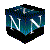 A cube-shaped icon with a blue gradient surface displaying a white 'N' letter, rotating through multiple angles against a gray background.