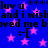 Blue background with pink stars and repeated black text reading "luv u *** luv u *** and i wish and i wish wed me bwed me b :-[ :-["
