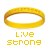 A 4x3 contact sheet of a yellow wristband animation with "LIVE STRONG" text, showing frame-by-frame variations in the word "STRONG" across 12 sampled frames.