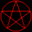 A contact sheet of 10 animated frames showing red pentagram symbols inside circles on a black background, with partial text overlays reading "Pagan" in some frames.