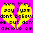 Yellow broken heart shape with black text on bright pink background, repeated in two identical sections.