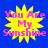 Yellow starburst shape with pink text "You Are My Sunshine" on blue background, four identical static images arranged in a