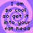 Four identical display text over a purple spiral background with black pixelated font