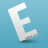 Pixelated white arrow pointing downward on a light blue background with a subtle shadow effect.