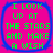 Four identical square with blue borders display green text on a pink background reading "I LOOK UP AT THE STARS AND MAKE A WISH"