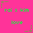 Bright pink background with green text and star-shaped elements in various positions across the frame.