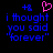 Pixelated blue text on black background with pink heart and blue plus sign above left text, and blue plus sign above right text.