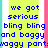 Pixelated blue text on a yellow background with vertical cyan and pink stripes, displaying lyrics about dancing and 'RICO' repeated four times.