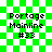 Green and white checkered background with four identical text blocks reading 'Portage Mainline #33' in black pixelated font, each block showing slight animation variations in the green checkered background.