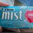 A pixelated image shows a blue background with 'mist' text and pink circular shapes, transitioning to a cyan box displaying 'BEST FUN EVER!' in white block letters.