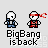 Pixel art animation of two characters with red bandanas and blue pants, one character performing actions like punching, kicking, and K.O. while the other reacts.