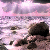 Animated sequence of a rocky beach scene with pink-tinged water and dark rocks, featuring small heart symbols in the lower-left corner.