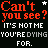 A static contact sheet of two identical pixel art frames showing red and white text on a black background with gray transparency.