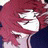 A pixelated anime-style character with red hair and a white mask on the left side of a contact sheet, paired with text reading "Anime IM" and "c0m" on a black background to the right.
