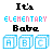 Animated contact sheet showing two frames of a pixel art buddy icon with text and lettered boxes, displayed side-by-side on white background.