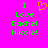 A bright pink background displays green pixelated text reading "I Love Rachel Nikole!" with an orange heart symbol replacing the word "Love" in one instance.