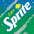 Pixelated icon with white text 'Sprite' on green and blue background, featuring yellow lemon slice graphic.