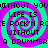 Static pixel art with repeating text over a spiral background, featuring cyan and magenta colors.