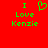 Red background with green pixelated text and symbols: 'I' above a heart symbol, then 'Love', then 'Kenzie'.