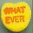 Yellow circular icon with orange text reading 'NOT EVER' in two lines, pixelated style on a muted green background.