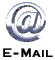 Animated contact sheet of 18 metallic @ symbols with varying 3D rotations and reflections, each labeled "E-MAIL" below on gray background.