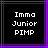 Two identical static images side-by-side showing white pixelated text on a black background with purple lines