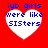 Four identical pixelated heart-shaped icons with blue text on a red background, arranged in a