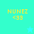 Yellow pixelated text 'NUNEZ' and '<33' on cyan backgrounds with a small star icon in the lower-right corner.