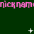 Green background with repeated pink text and scattered white star-like shapes, some of which change position across frames.