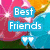 Pixelated image with six distinct sections showing text and characters including 'Best Friends', 'Shopping <333', 'Dancenter Juinors 2008', Winnie the Pooh, and Starbucks Coffee.