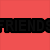 Four colored quadrants with black text: 'FRIENDS' on red, 'FOREVER' on green, and 'BEST' on orange.