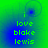 Green and blue gradient background with pixelated text reading 'i love blake lewis' in four identical arranged in a