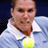 Static 48x48 pixel icon showing a close-up of a person in a light blue sports jersey with white collar, wearing a yellow medal around neck against dark background.