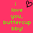 A static pixel art image with a bright pink background, green text reading "i love you, buttercup bby!") and a black heart symbol above the text.