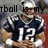 A football player in a dark blue jersey with white number 12 and white helmet appears in three with text overlays