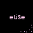 Pixelated pink text 'eUSe' appears in four corners of a black background with scattered light purple dots forming partial arcs.