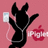 Black silhouette of a character with large ears holding an iPod-like device, surrounded by red and pink background elements including partial text.