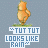 Four identical pixelated cartoon bear icons arranged in a , each with text below reading "TUT TUT LOOKS LIKE RAIN" on light blue background