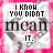 A 48x48 pixel animated buddy icon featuring a repeating text phrase with color variations across three sampled frames, set against a pink and white patterned background with gray geometric shapes.