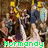 Animated icon shows a character in white dress with green text overlays changing from 'Normandy' to 'is fine and fair!' then 'the minstrel fox!'