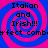 Four identical display pink and blue spiral backgrounds with black text reading "Italian and Irish!!!" and partial pixelated text below