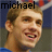 25 shows a person in blue clothing with changing text labels above each , displaying variations of 'michael' and 'phelps' with colored letters
